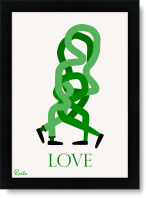 تابلو تکی راویتا طرح عشق در هم تنیده – Intertwined Love کد 3994
