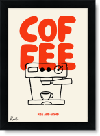 تابلو تکی راویتا طرح با قهوه بیدار شو و شروع کن – Coffee Rise and Grind کد 4006