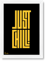 تابلو تکی راویتا طرح فقط ریلکس باش – Just Chill کد 3992