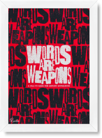 تابلو تکی راویتا طرح کلمات سلاح هستند – Words Are Weapons کد 3997