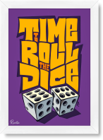 تابلو تکی راویتا طرح وقتشه تاس بریزی – Time to Roll the Dice کد 3998